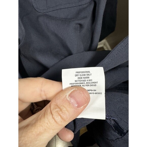 Vince Blazer Womens 4 Navy Blue Button Wool Blend - Picture 4 of 7